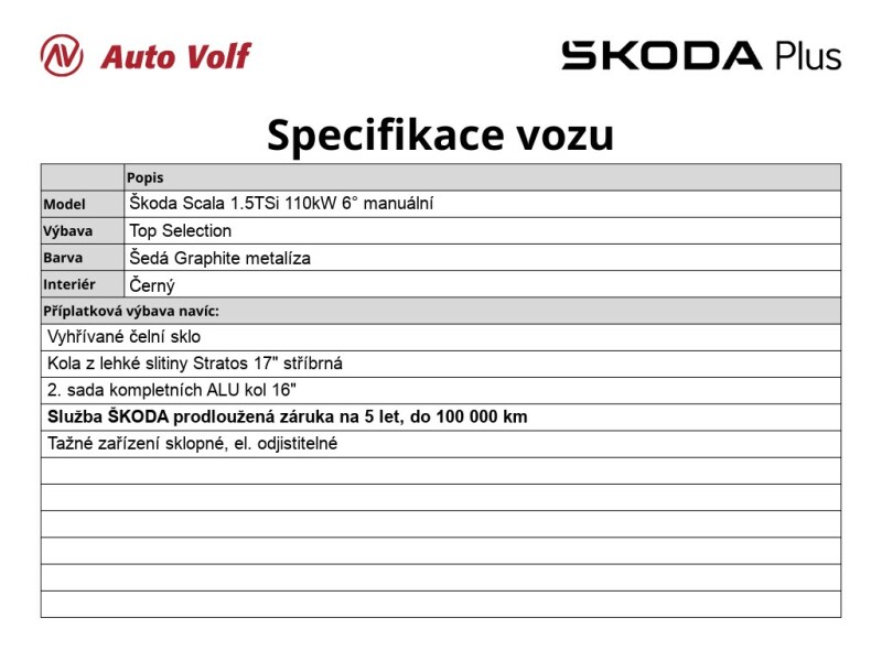 Škoda Scala Top Selection
