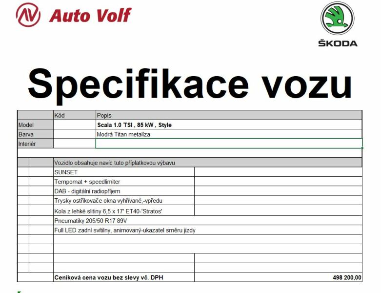 Škoda Scala Style