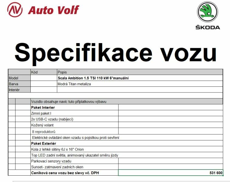 Škoda Scala Ambition