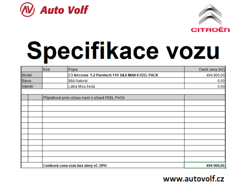 Citroën C3 Aircross Feel PACK