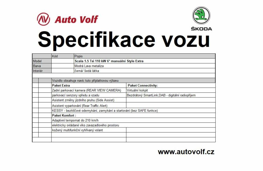 Škoda Scala Style Extra
