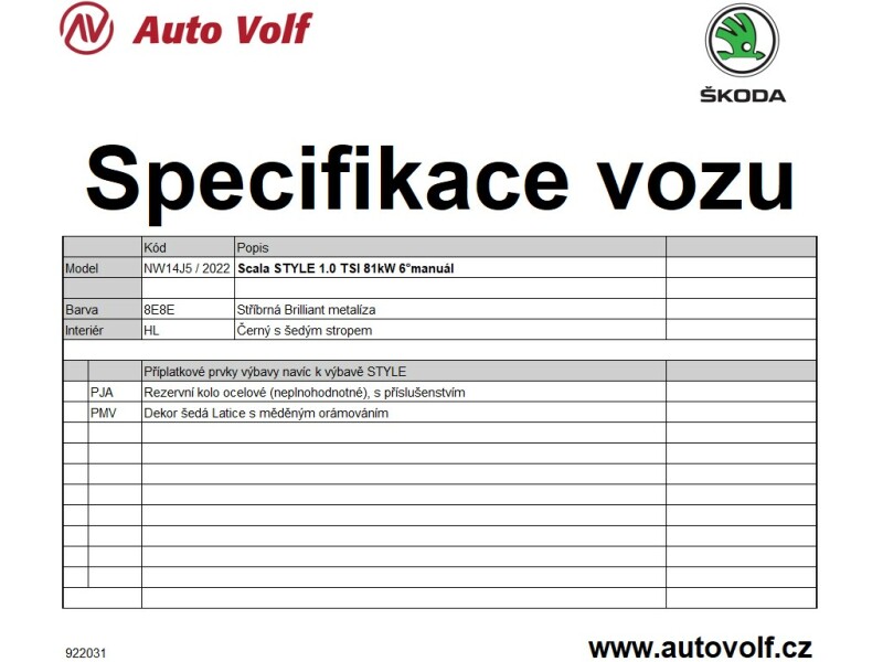 Škoda Scala Style