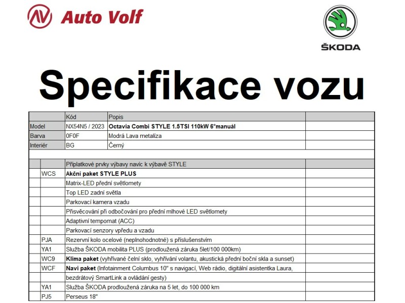 Škoda Octavia Style Plus