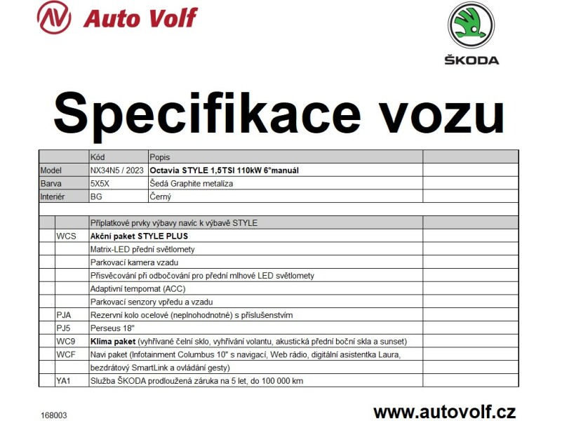 Škoda Octavia Style Plus