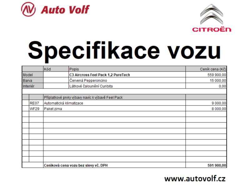 Citroën C3 Aircross Feel PACK