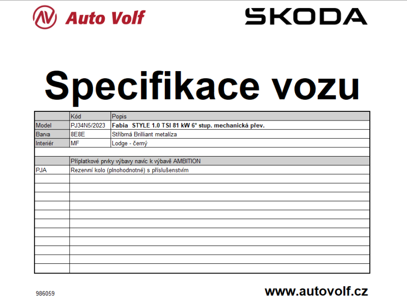 Škoda Fabia Style