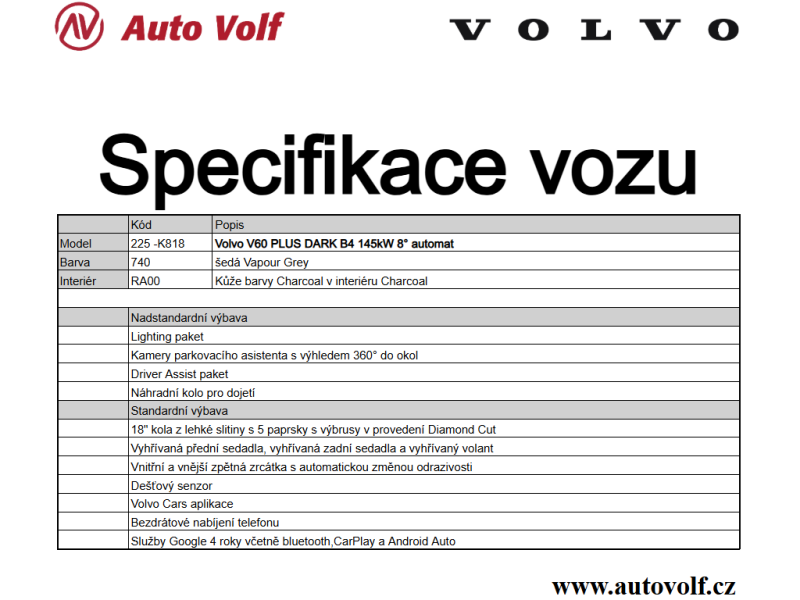 Volvo V60 PLUS DARK