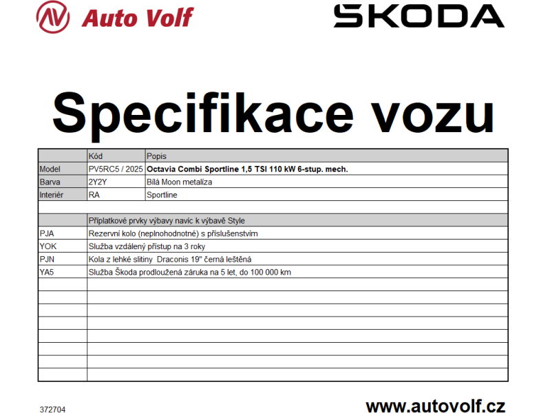 Škoda Octavia Sportline