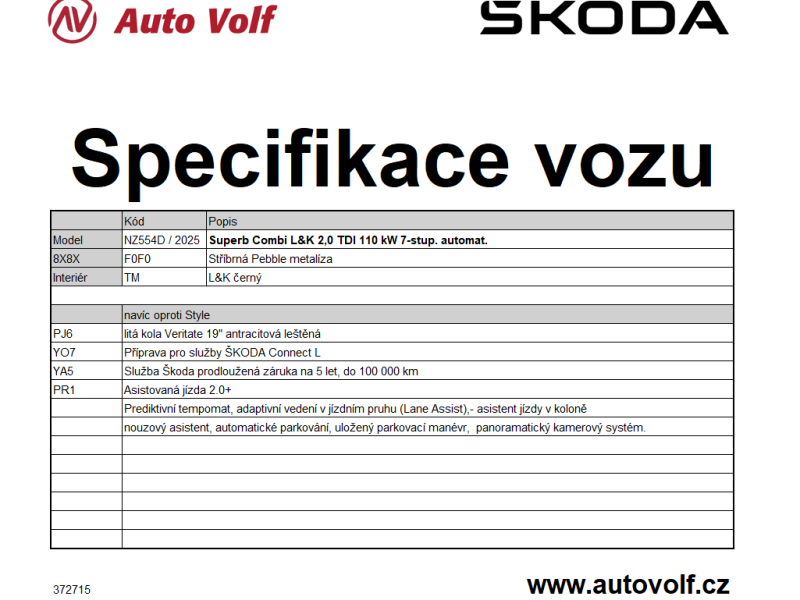 Škoda Superb L&K