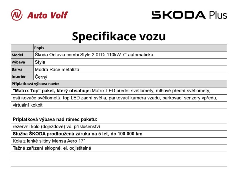 Škoda Octavia kombi Style