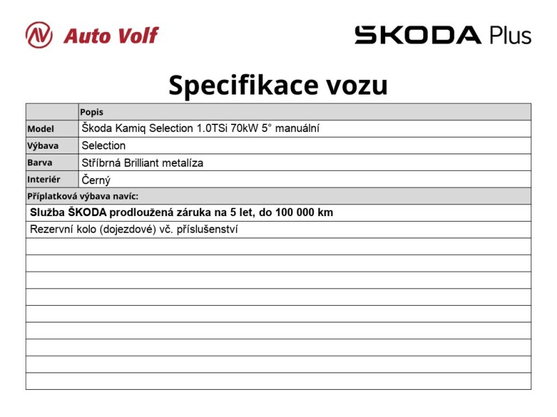Škoda Kamiq Selection