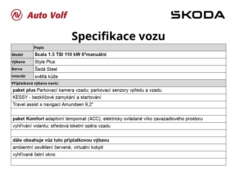 Škoda Scala Style Plus