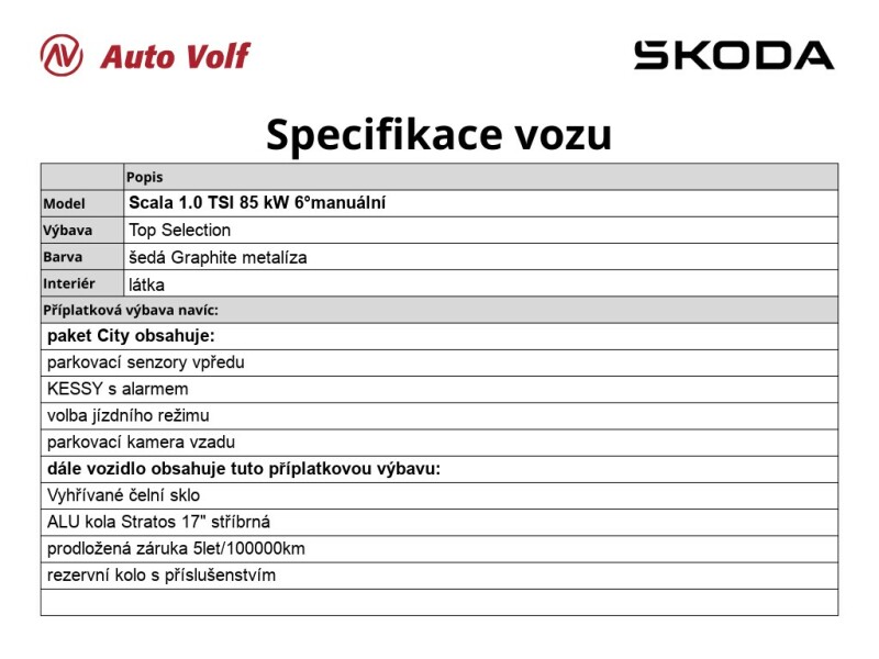 Škoda Scala Top Selection