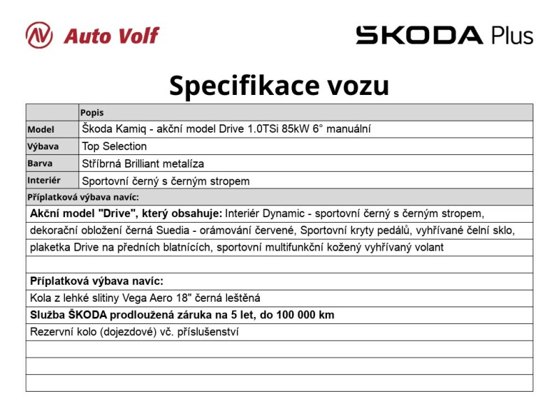 Škoda Kamiq Akční model Drive