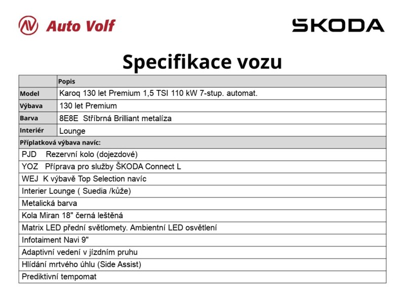 Škoda Karoq 130LET Premium
