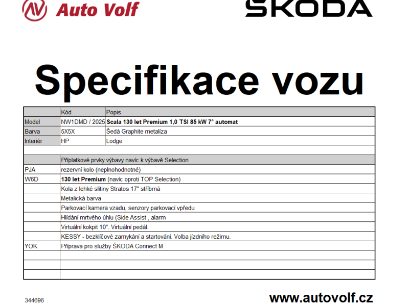 Škoda Scala 130LET Premium