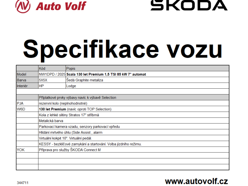 Škoda Scala 130LET Premium