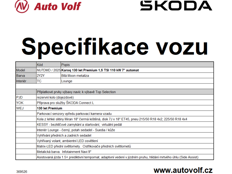 Škoda Karoq 130LET Premium