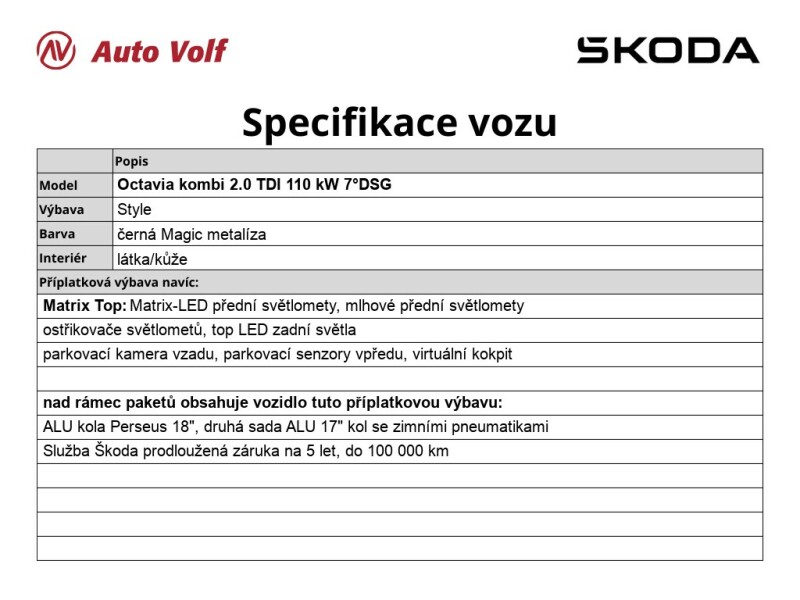 Škoda Octavia Style