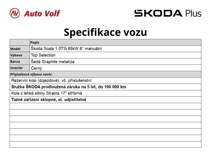 Škoda Scala Top Selection