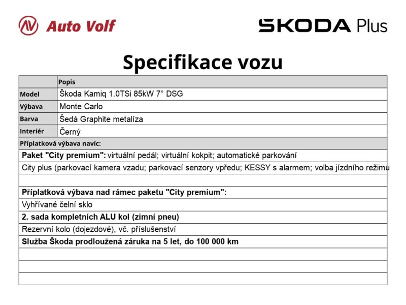 Škoda Kamiq Monte Carlo