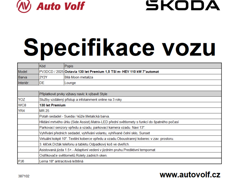 Škoda Octavia 130LET Premium