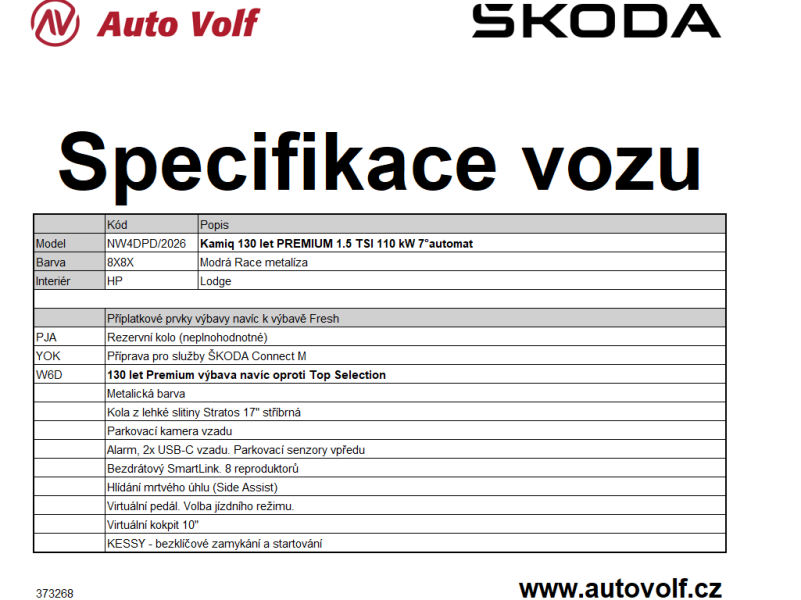 Škoda Kamiq 130LET Premium