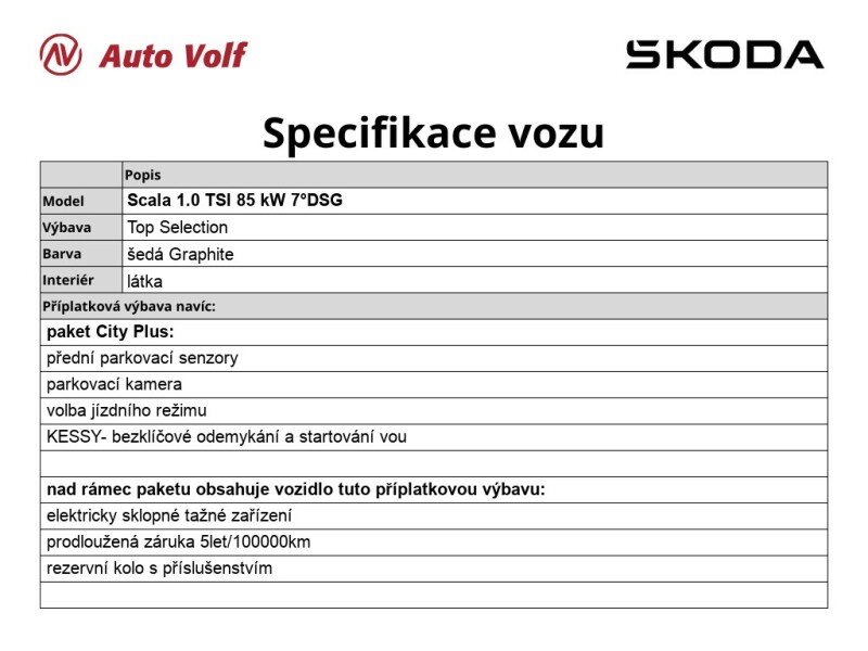 Škoda Scala Top Selection