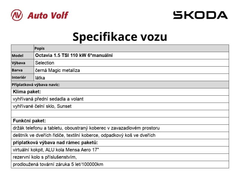 Škoda Octavia Selection