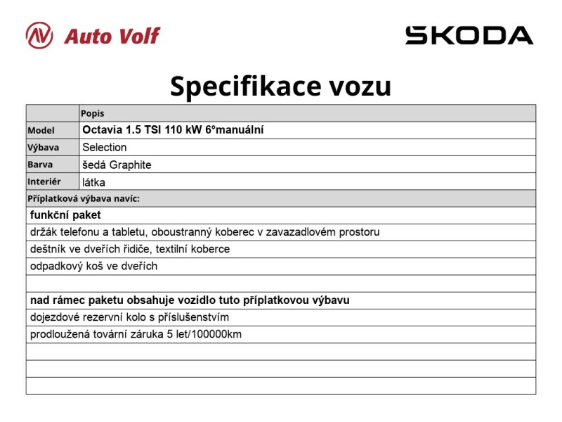 Škoda Octavia Selection