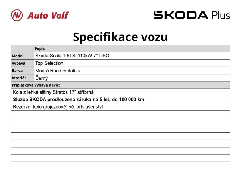 Škoda Scala Top Selection