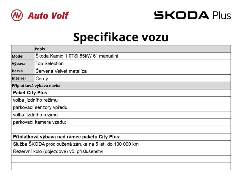 Škoda Kamiq Top Selection