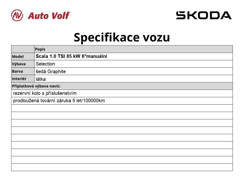 Škoda Scala Selection